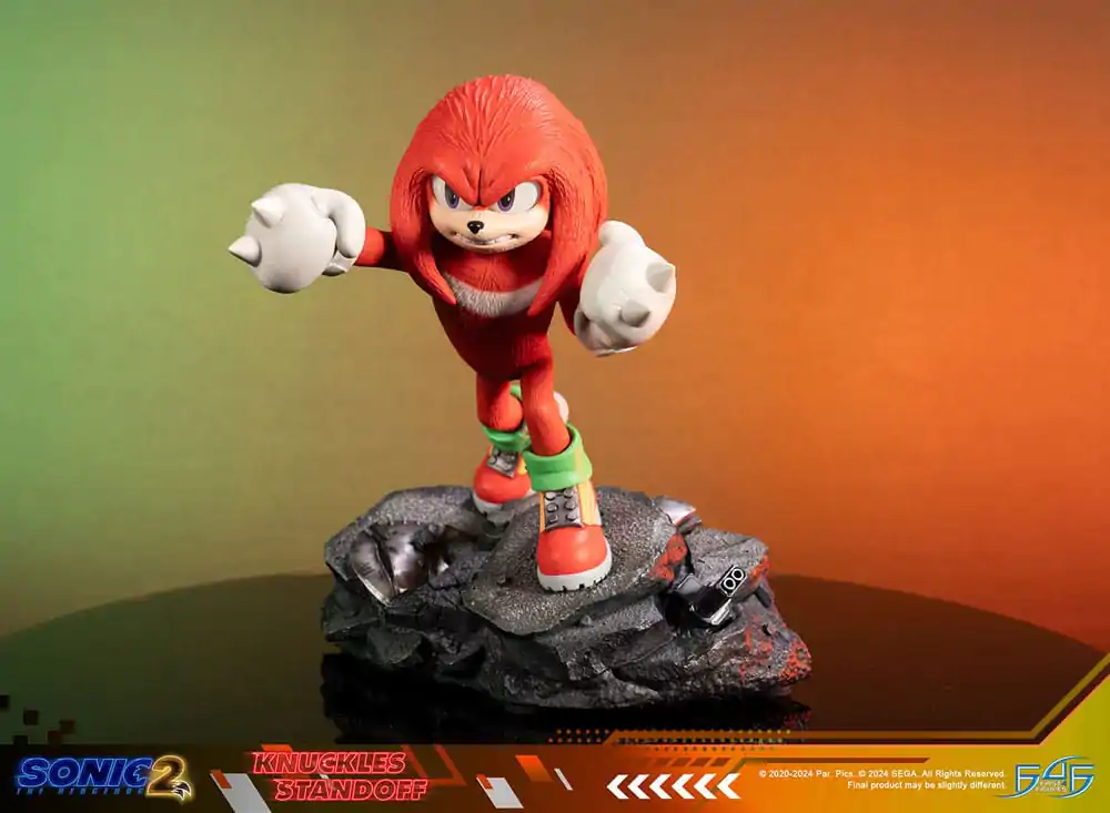 Sonic the Hedgehog 2 Statue Knuckles Standoff 30 cm Statua zdjęcie produktu