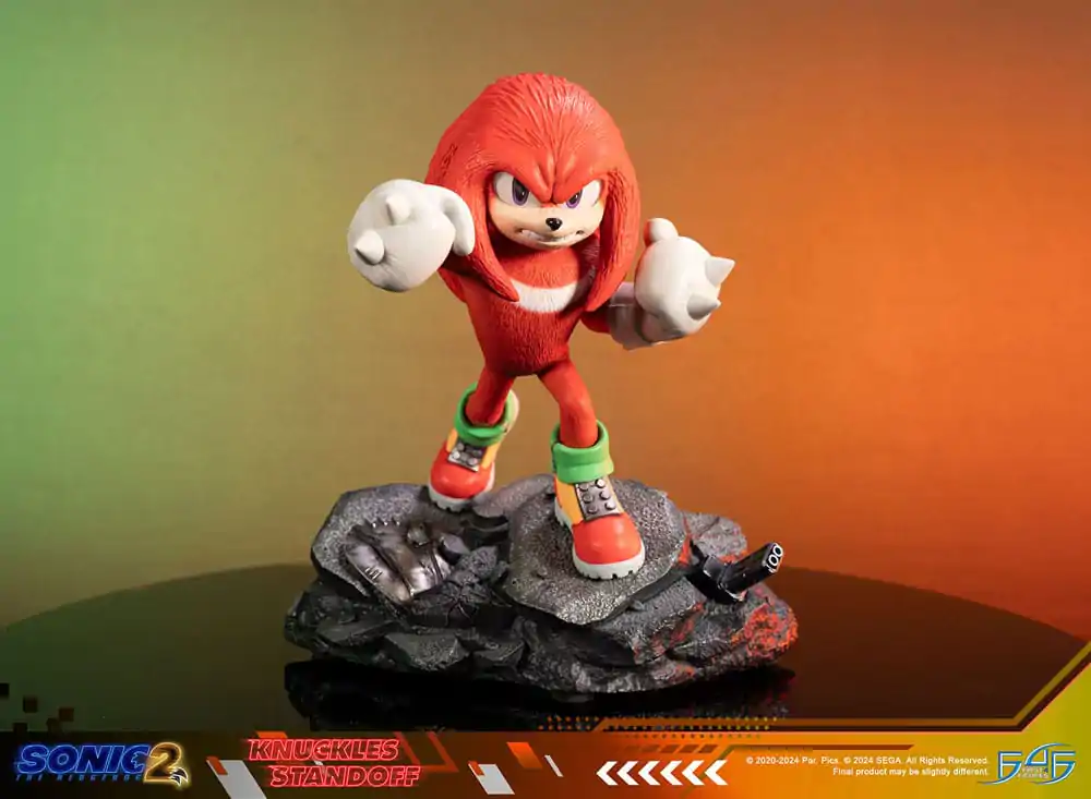 Sonic the Hedgehog 2 Statue Knuckles Standoff 30 cm Statua zdjęcie produktu