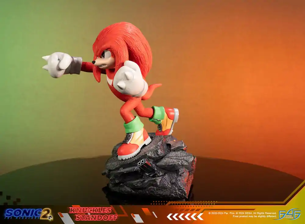 Sonic the Hedgehog 2 Statue Knuckles Standoff 30 cm Statua zdjęcie produktu