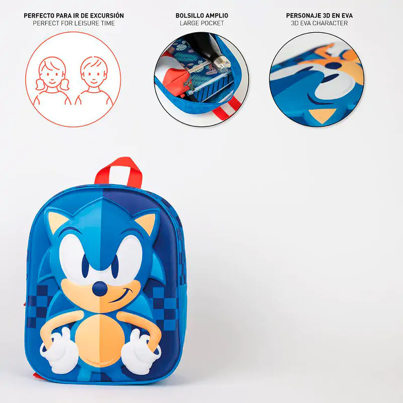 Plecak 3D Sonic the Hedgehog 31cm zdjęcie produktu