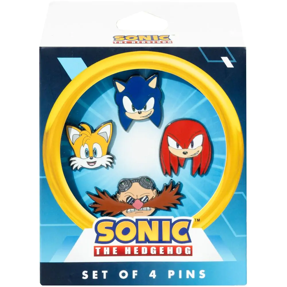 Zestaw 4 przypinek Sonic The Hedgehog zdjęcie produktu