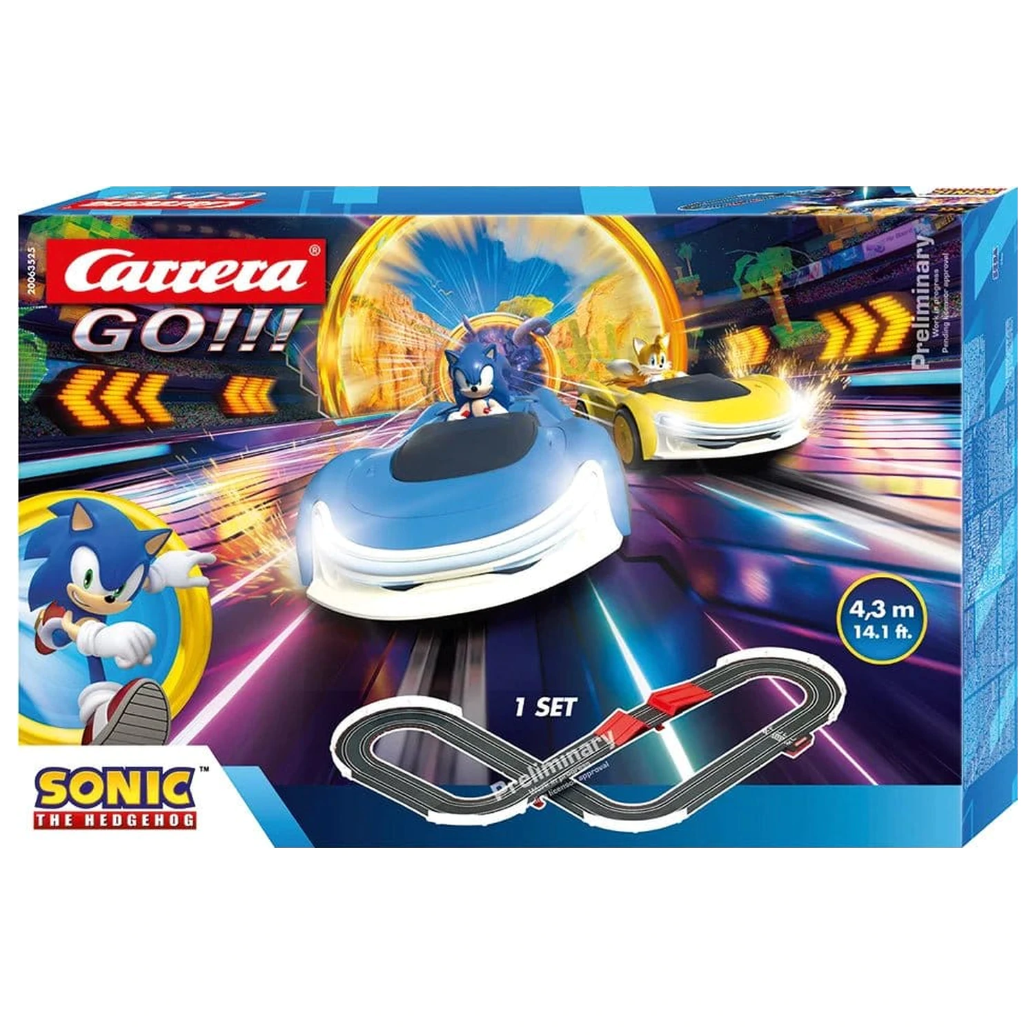 Sonic the Hedgehog Carrera GO!!! Race Track Zestaw (BO) Sonic Racing CrossWorlds zdjęcie produktu