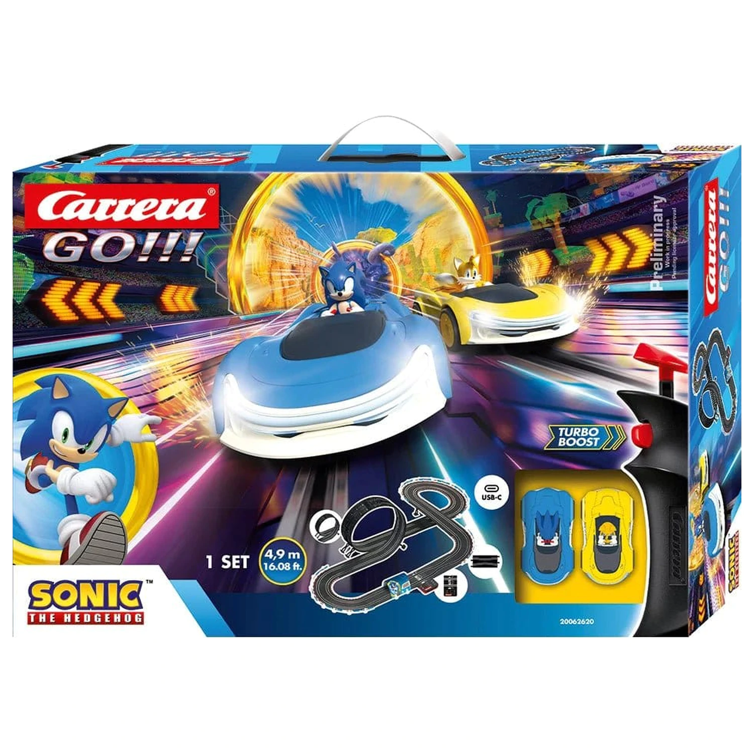Sonic the Hedgehog Carrera GO!!! Tor Wyścigowy Zestaw Sonic Racing CrossWorlds zdjęcie produktu