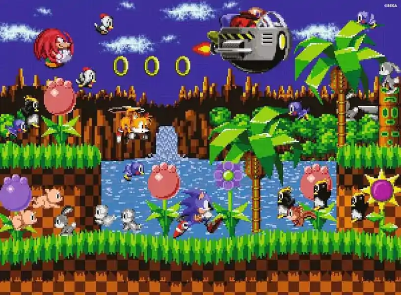 Sonic - The Hedgehog Puzzle Układanka Klasyczny Sonic (500 elementów) zdjęcie produktu