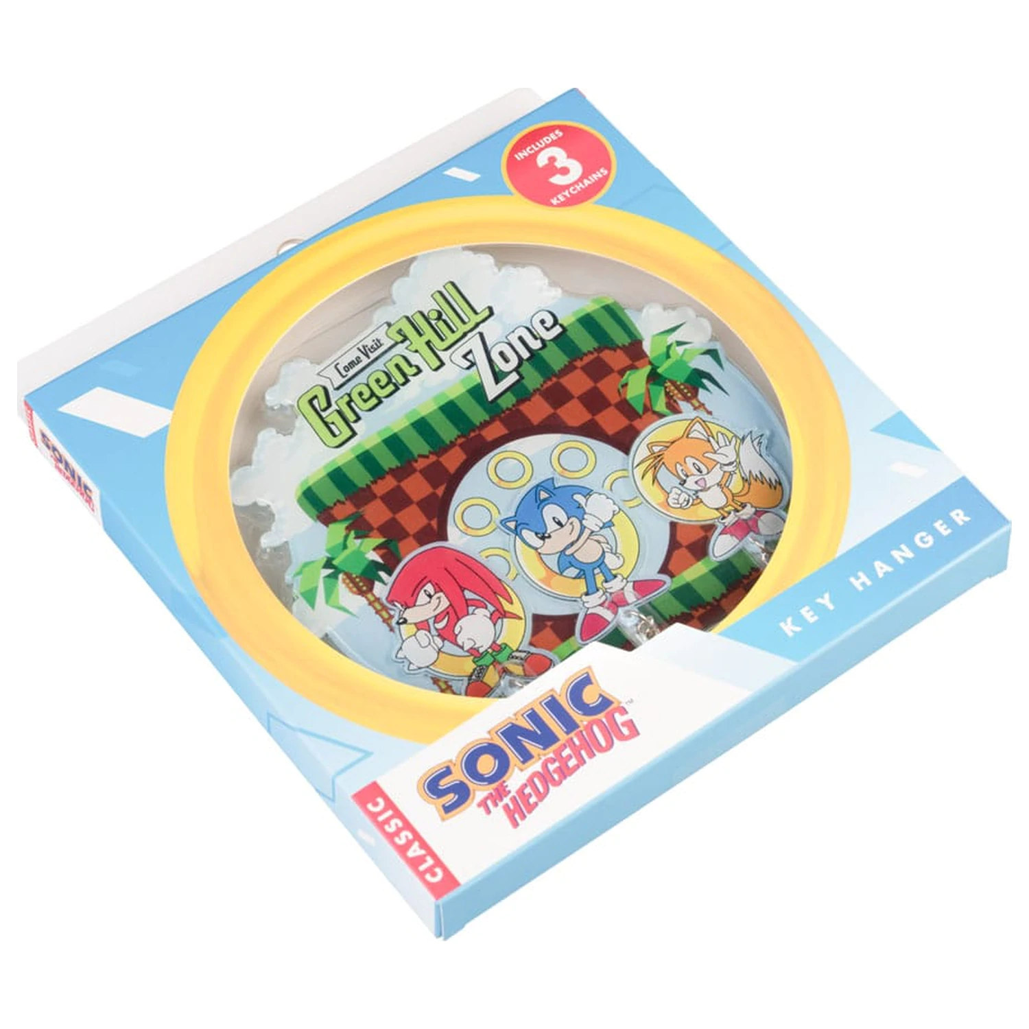 Sonic the Hedgehog Wieszak na klucze wraz z 3 breloczkami zdjęcie produktu