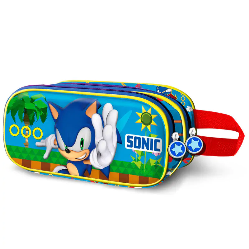 Piórnik podwójny 3D Sonic the Hedgehog Faster zdjęcie produktu