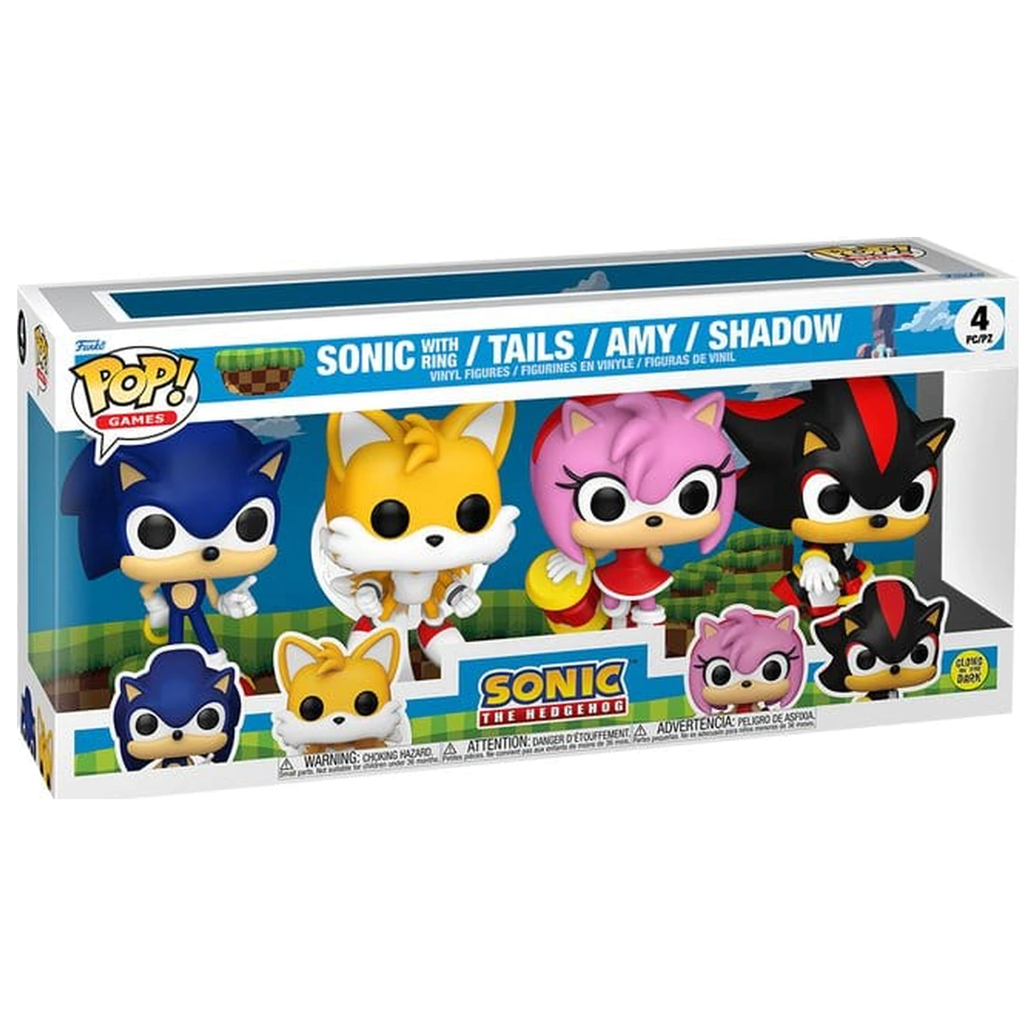 Sonic - The Hedgehog Funko POP! Winyl Figurki Zestaw 4-Pak Sonic zdjęcie produktu