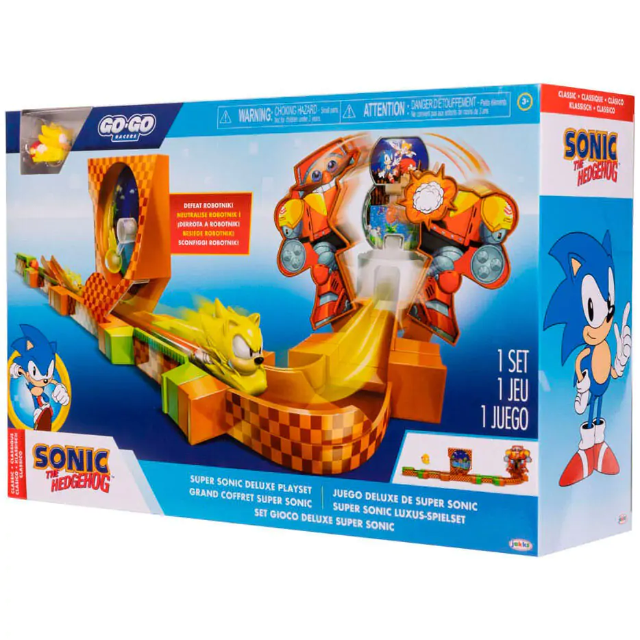 Sonic - The Hedgehog Go Go Racers Mini Figure Playset Deluxe z rampami startowymi zdjęcie produktu