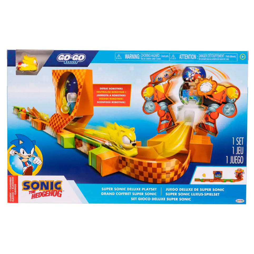 Sonic - The Hedgehog Go Go Racers Mini Figure Playset Deluxe z rampami startowymi zdjęcie produktu