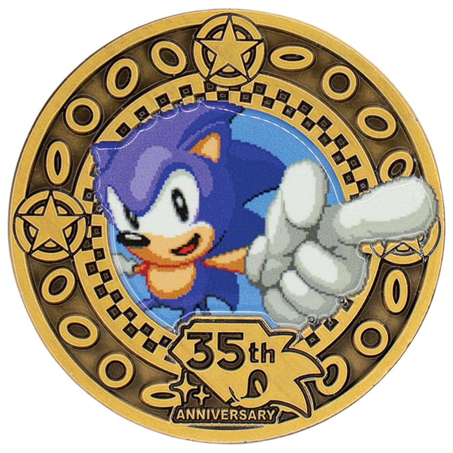 Moneta kolekcjonerska Sonic the Hedgehog na 35. rocznicę, edycja limitowana zdjęcie produktu