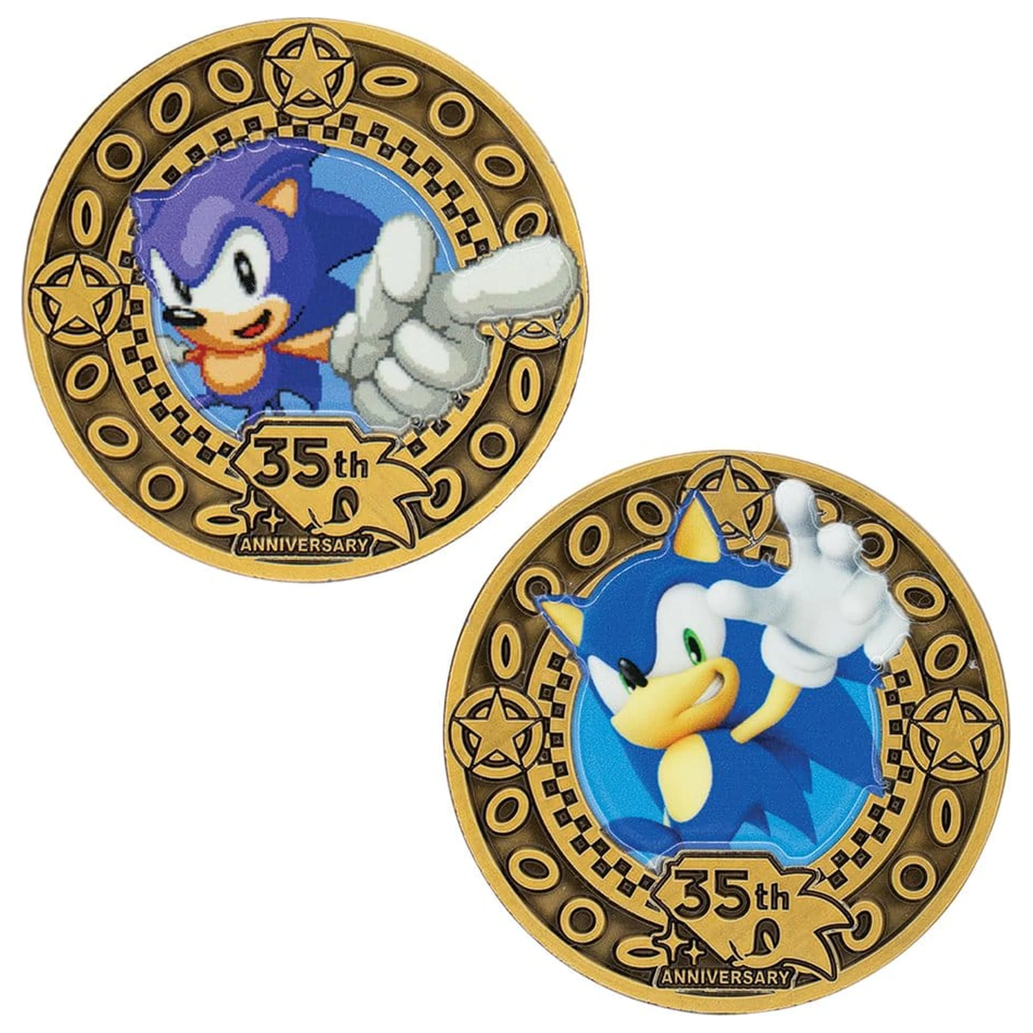 Moneta kolekcjonerska Sonic the Hedgehog na 35. rocznicę, edycja limitowana zdjęcie produktu