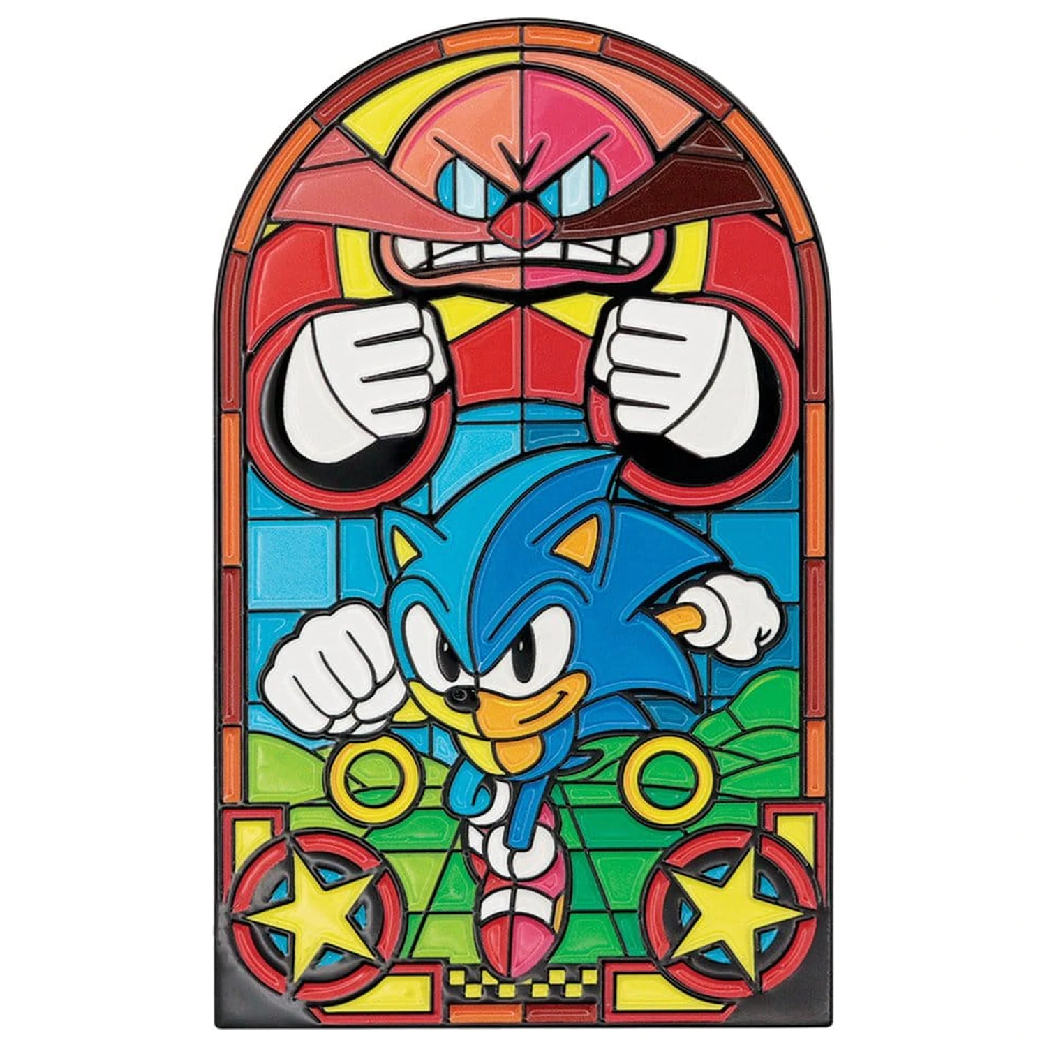 Sonic The Hedgehog Ingot w stylu witrażu, 60 cm zdjęcie produktu