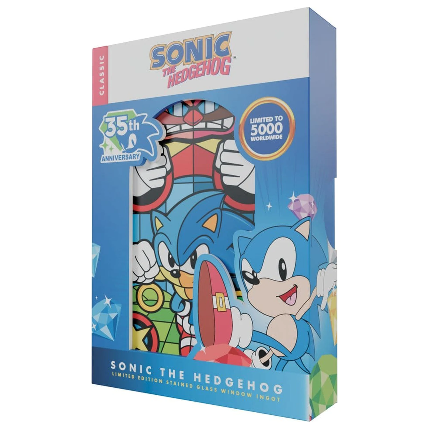 Sonic The Hedgehog Ingot w stylu witrażu, 60 cm zdjęcie produktu