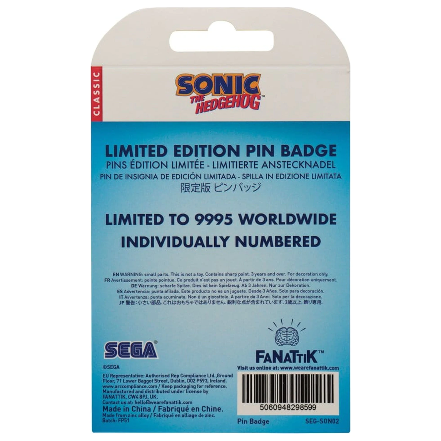 Sonic - The Hedgehog przypinka Sonic, Tails, Knuckles Limited Edition zdjęcie produktu