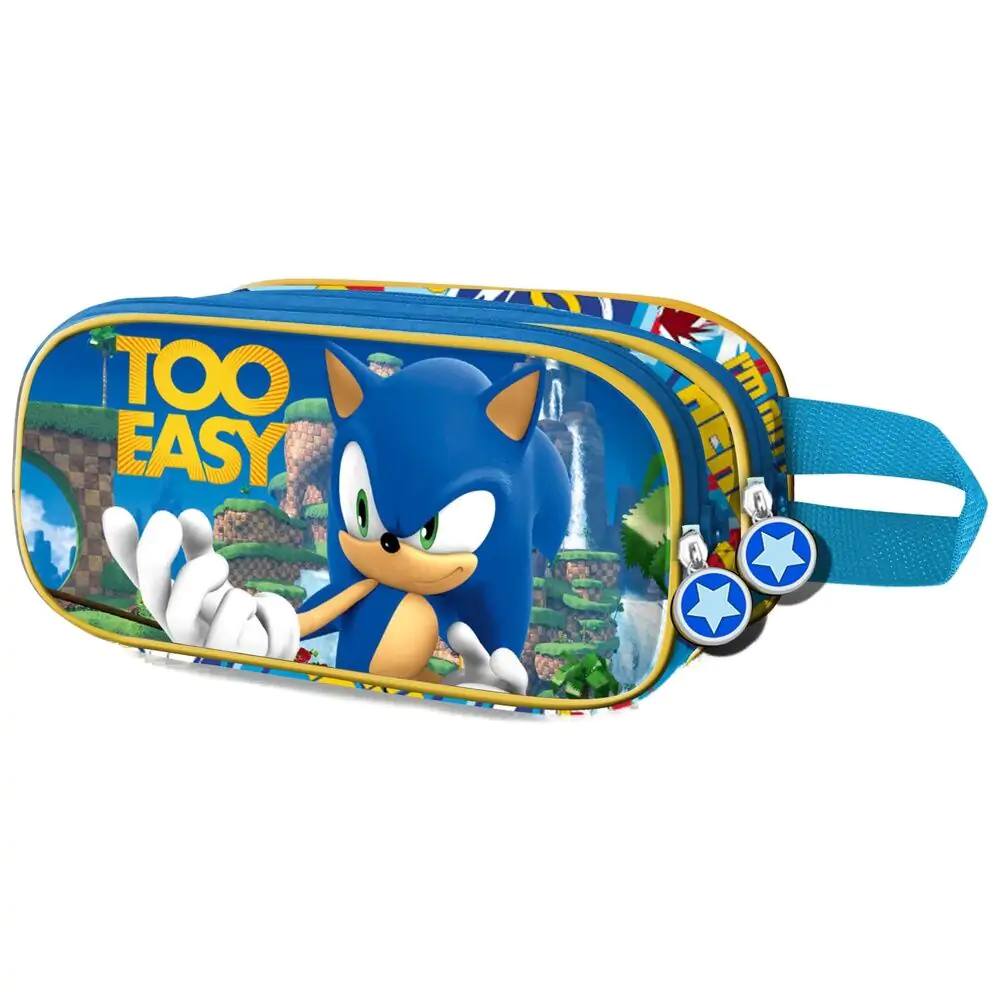 Sonic the Hedgehog Easy podwójny piórnik 3D zdjęcie produktu