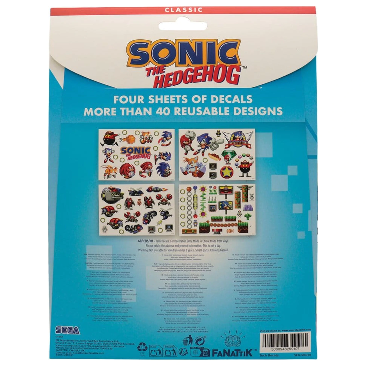 Sonic - The Hedgehog Tech Sticker Pack zdjęcie produktu