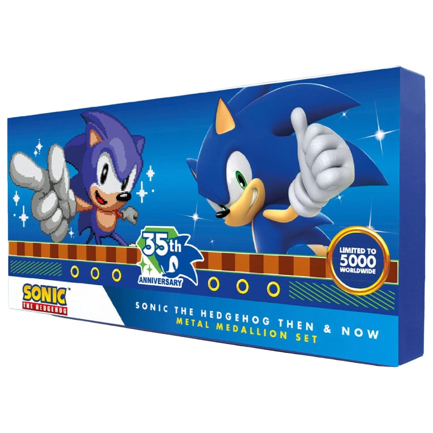 Sonic the Hedgehog Zestaw medalionów 35. rocznica Then & Now Edycja limitowana zdjęcie produktu