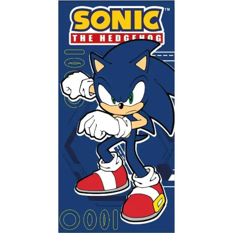 Sonic The Hedgehog ręcznik plażowy z mikrofibry zdjęcie produktu