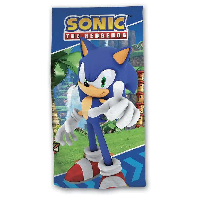 Sonic The Hedgehog ręcznik plażowy z mikrofibry zdjęcie produktu