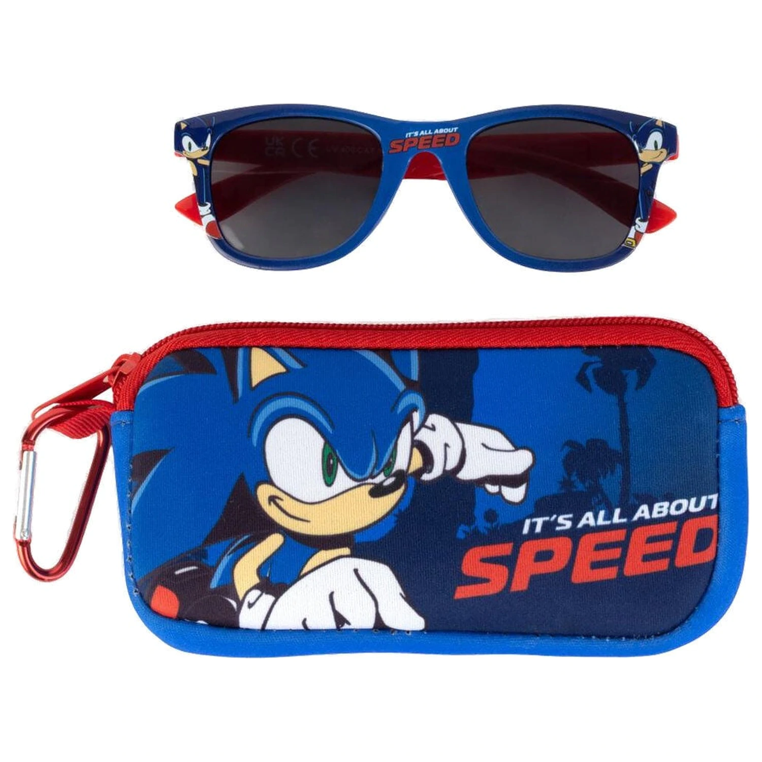 Okulary przeciwsłoneczne Sonic The Hedgehog + etui zdjęcie produktu