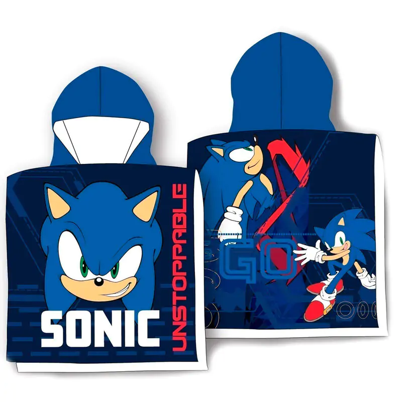 Sonic The Hedgehog bawełniane poncho ręcznik zdjęcie produktu