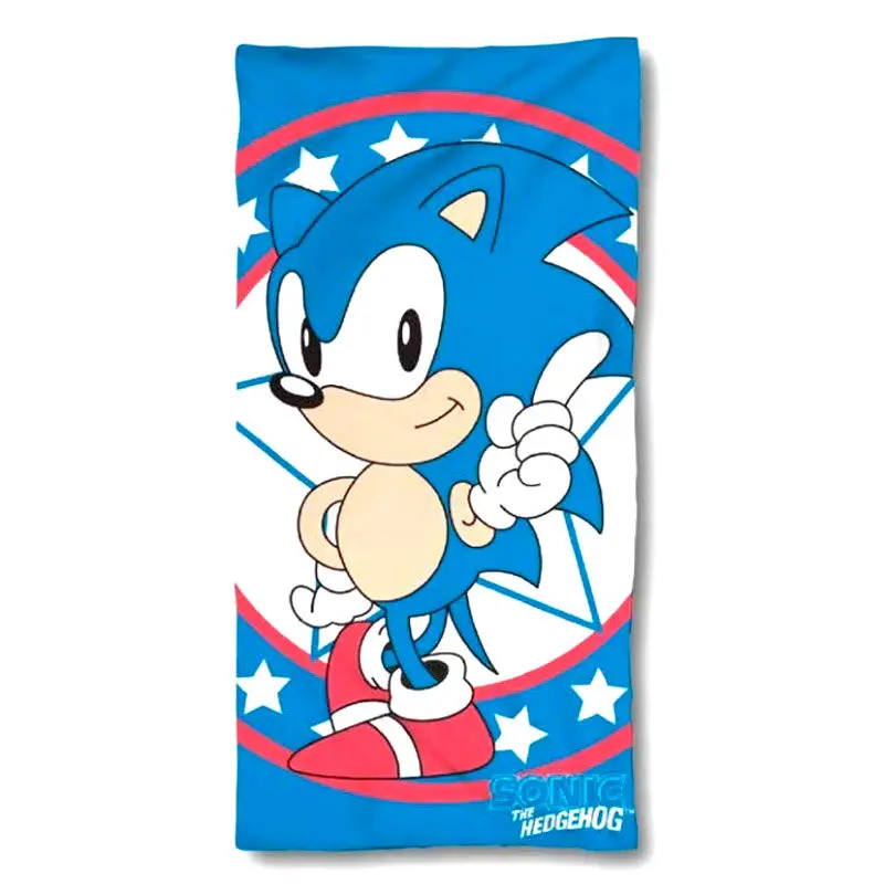 Ręcznik plażowy bawełniany Sonic The Hedgehog zdjęcie produktu