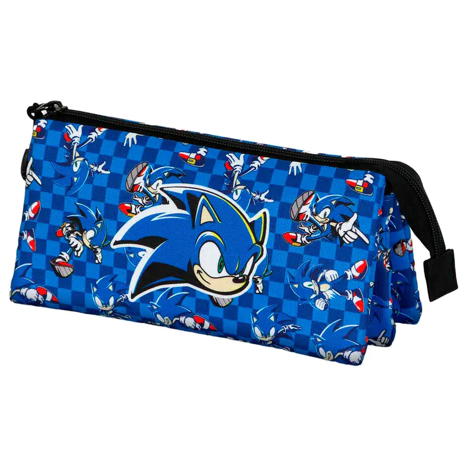 Trzypiętrowy piórnik z wyposażeniem Sonic the Hedgehog Plus zdjęcie produktu