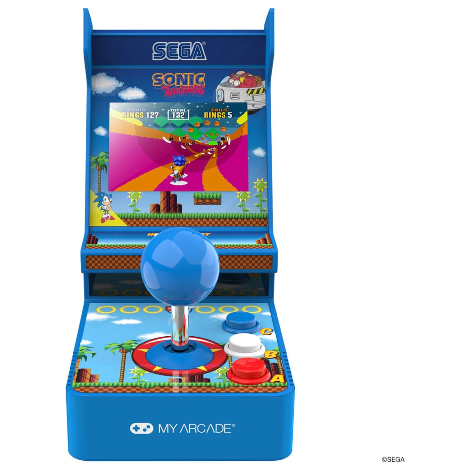 Sonic The Hedgehog Przenośny Retro Arcade Joystick Player zdjęcie produktu