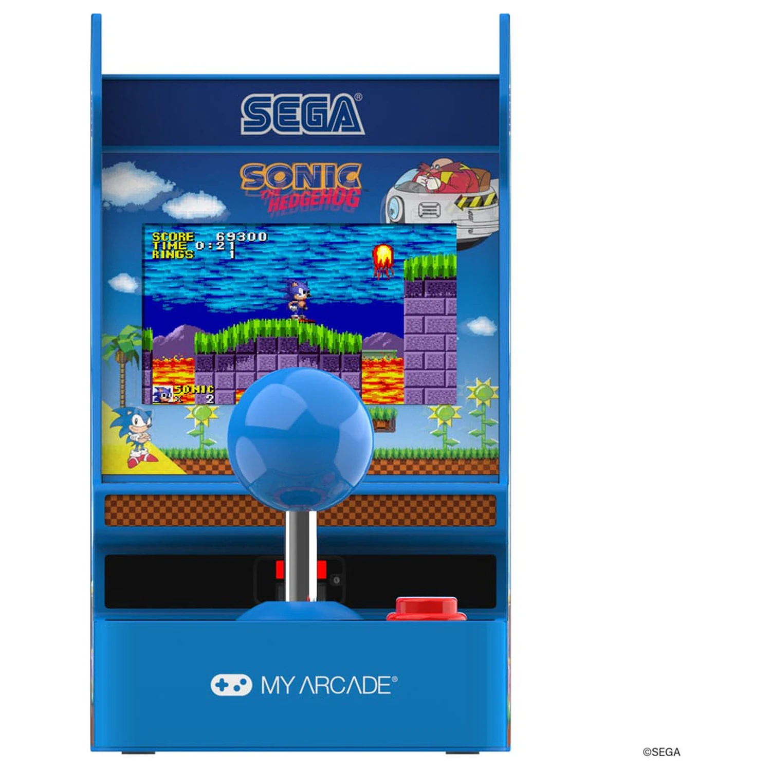 Sonic The Hedgehog Przenośny Retro Arcade Joystick Player zdjęcie produktu