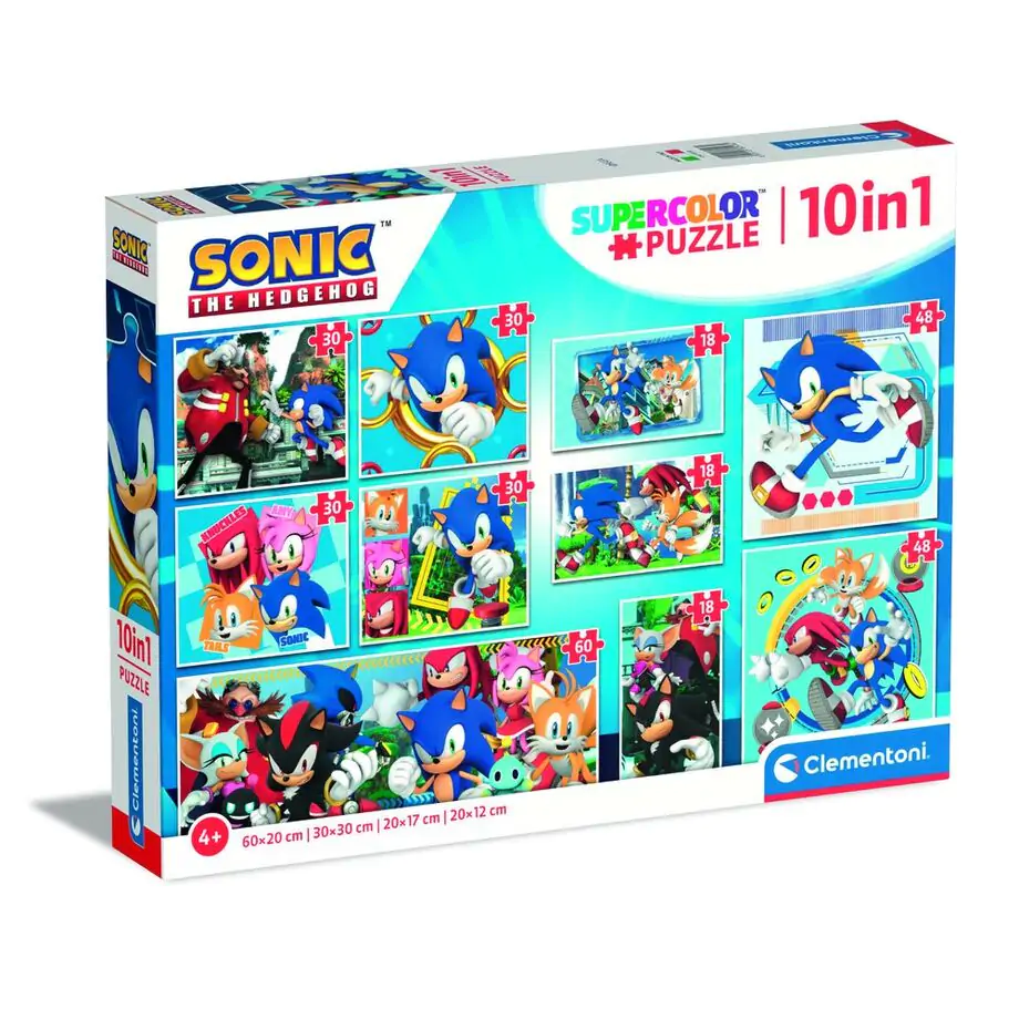 Puzzle Sonic the Hedgehog 18+30+48+60 elementów zdjęcie produktu