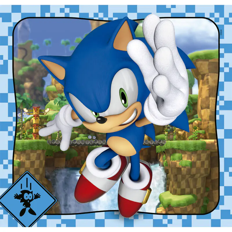 Puzzle Sonic the Hedgehog 3x48 elementów zdjęcie produktu