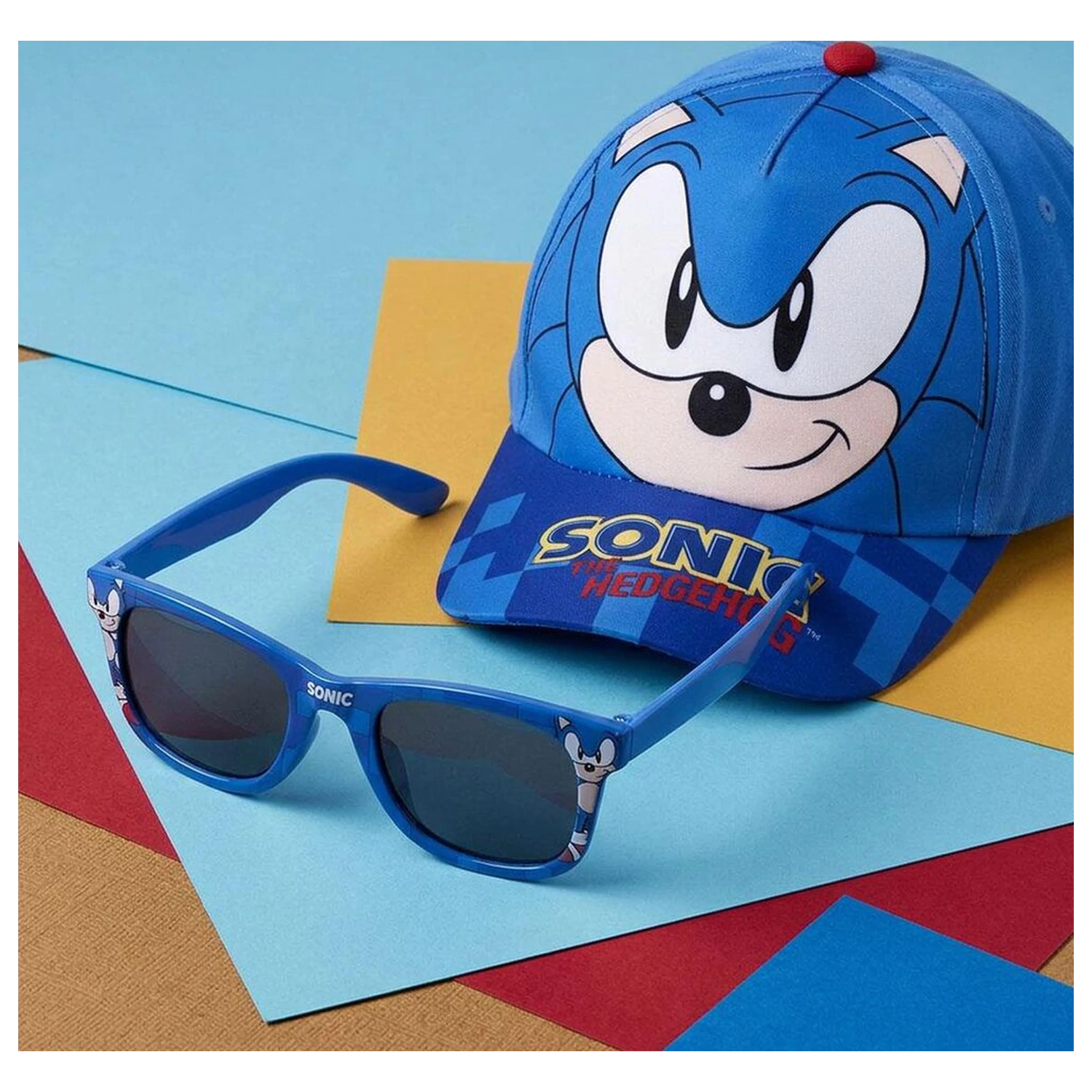 Sonic The Hedgehog zestaw czapka + okulary przeciwsłoneczne zdjęcie produktu