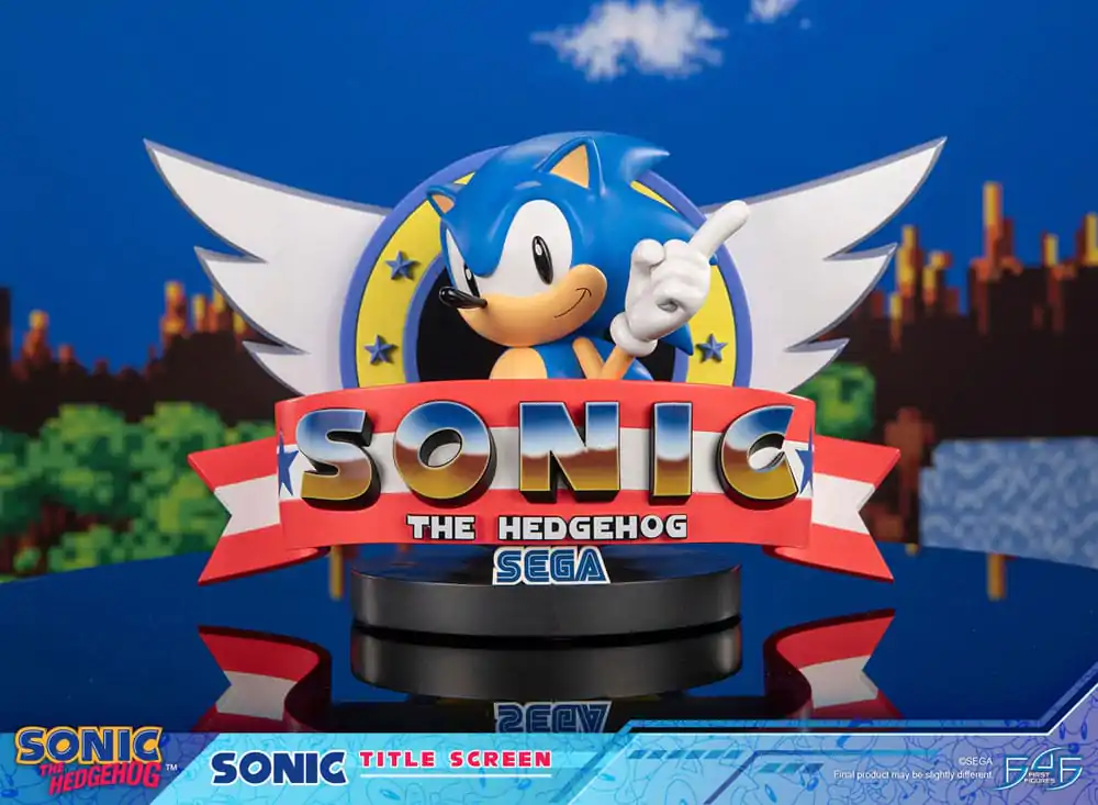 Sonic the Hedgehog Statua Sonic Title Screen 21 cm zdjęcie produktu