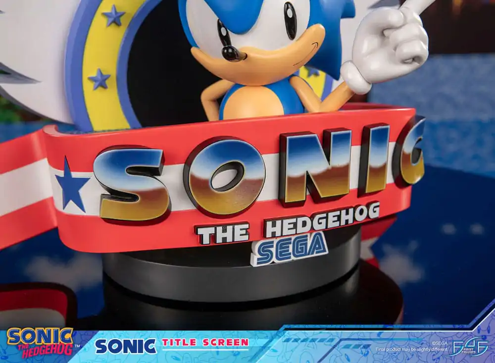 Sonic the Hedgehog Statua Sonic Title Screen 21 cm zdjęcie produktu
