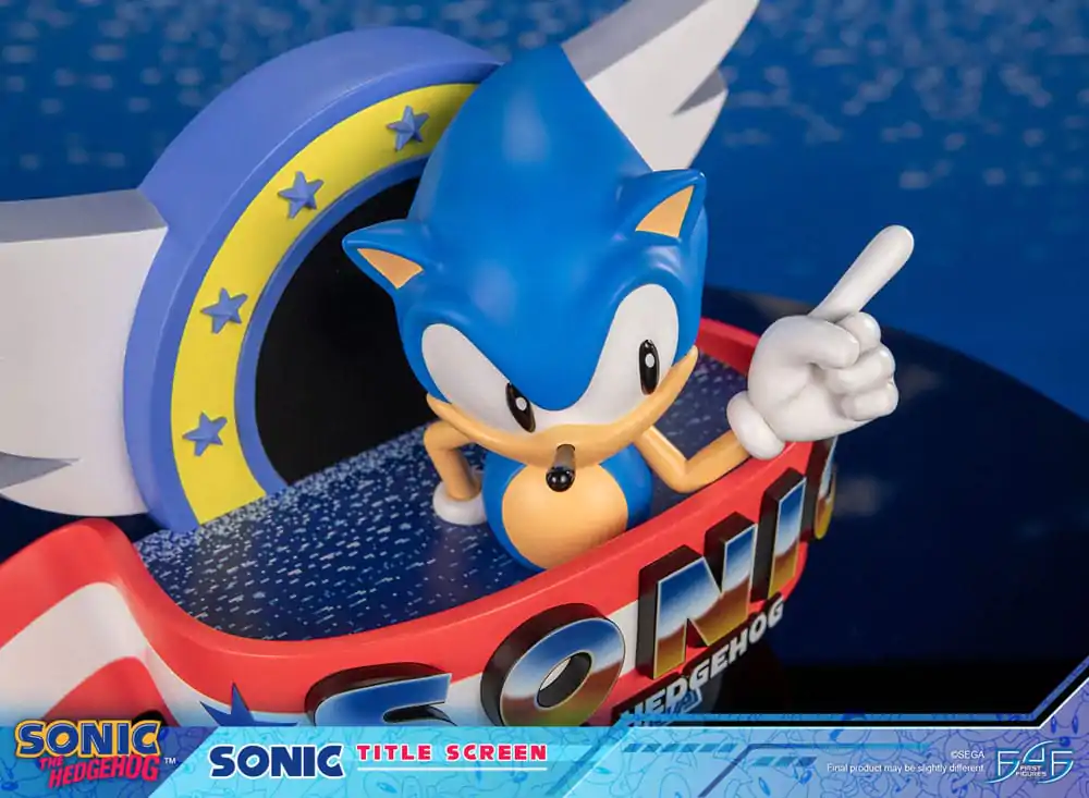 Sonic the Hedgehog Statua Sonic Title Screen 21 cm zdjęcie produktu