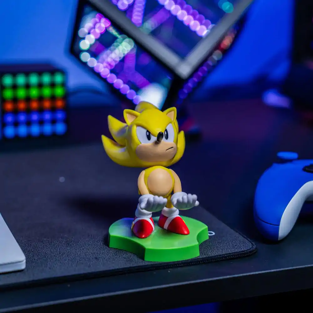 Sonic the Hedgehog Super Sonic mini Cable Guy - uchwyt na telefon / figurka 10 cm zdjęcie produktu