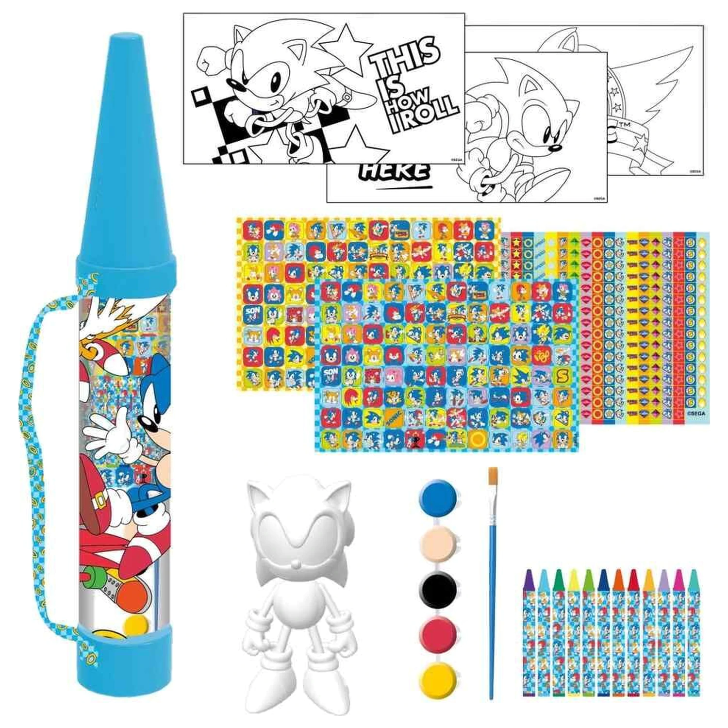 Sonic The Hedgehog zestaw ołówków do kolorowania zdjęcie produktu