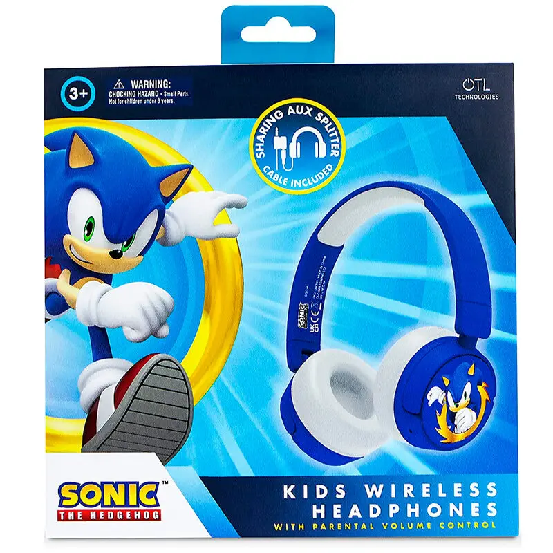 Sonic the Hedgehog bezprzewodowe słuchawki dla dzieci zdjęcie produktu