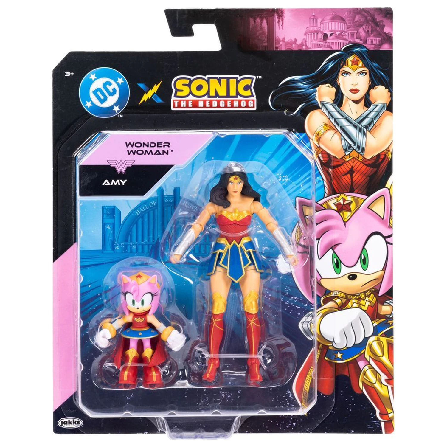 Sonic The Hedgehog x DC Comics Amy i Wonder Woman figurka zdjęcie produktu