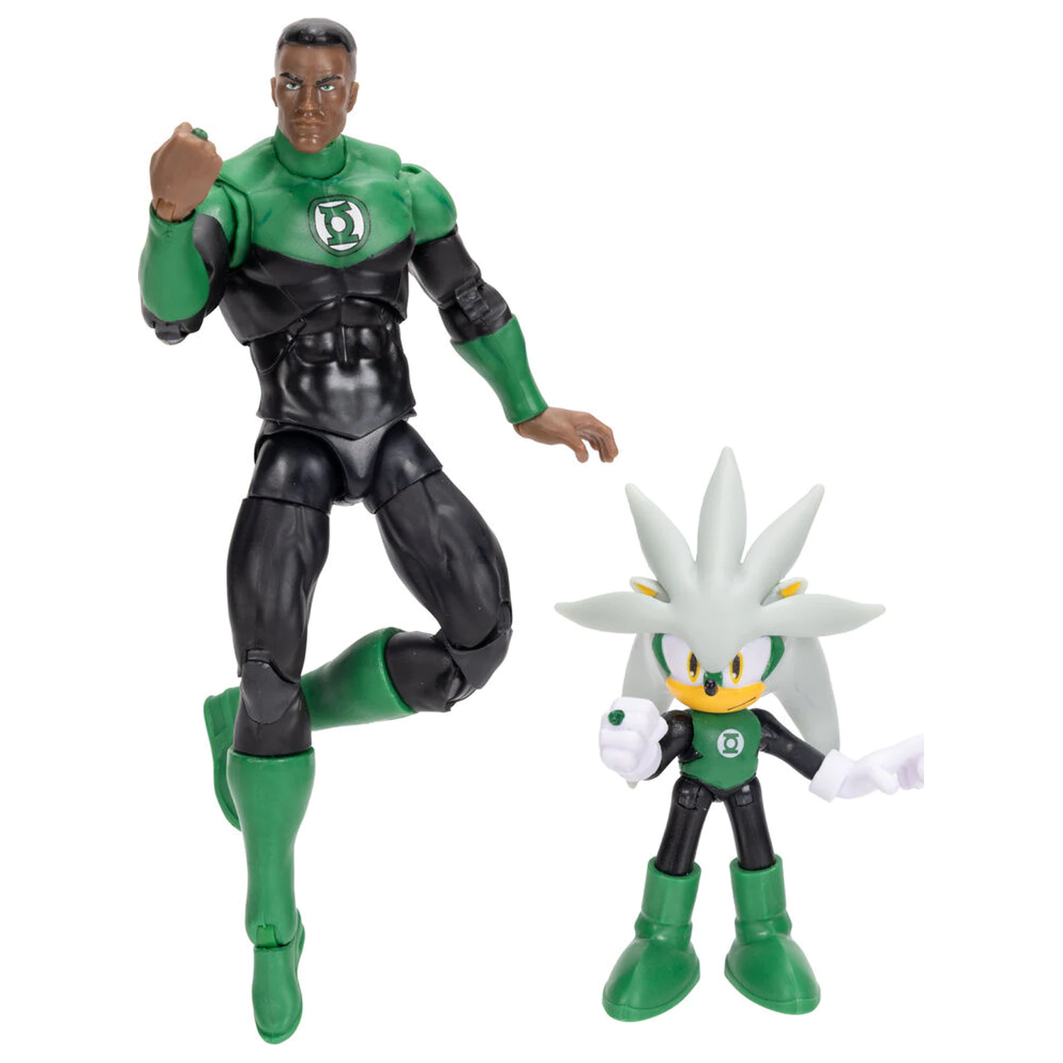 Sonic The Hedgehog x DC Comics Silver i Green Lantern figurka zdjęcie produktu