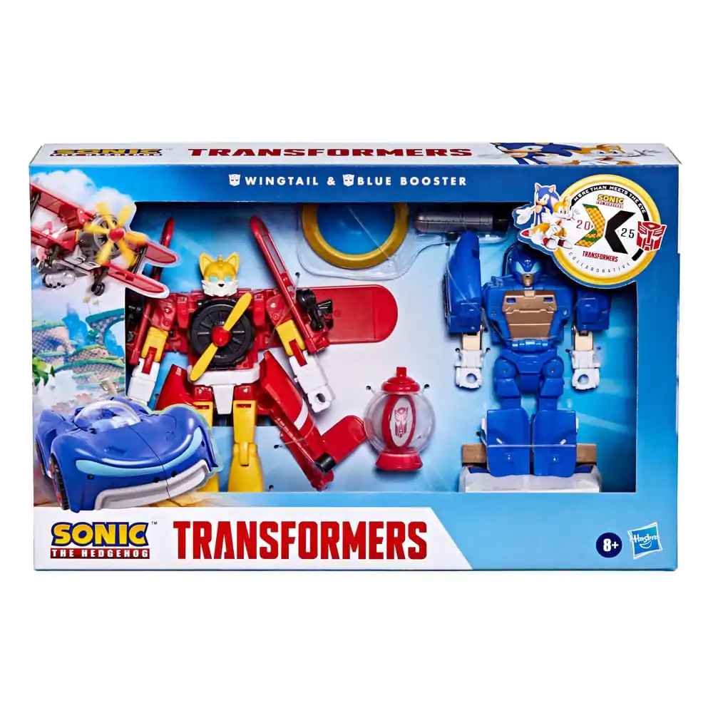 Sonic the Hedgehog x Transformers Figurka Akcji Wingtail & Blue Booster 13 cm zdjęcie produktu