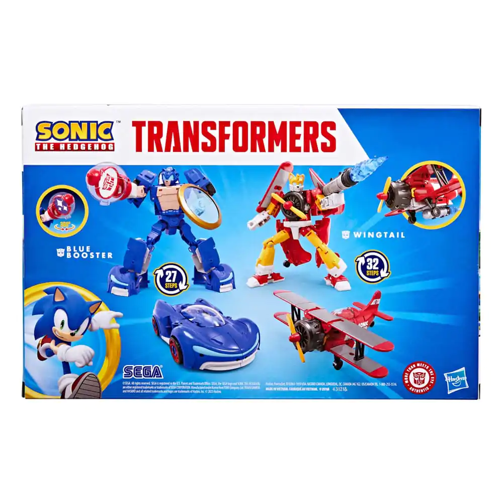 Sonic the Hedgehog x Transformers Figurka Akcji Wingtail & Blue Booster 13 cm zdjęcie produktu