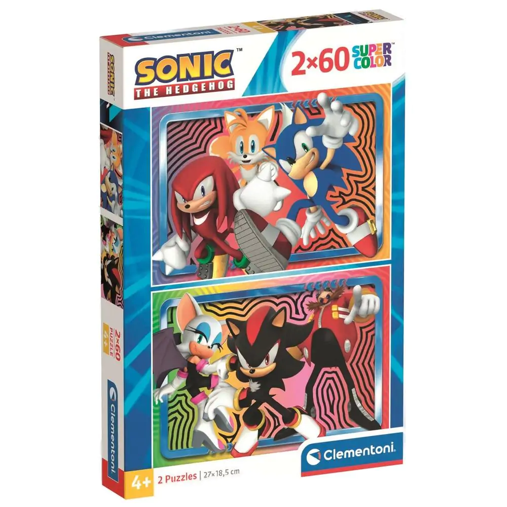 Puzzle Sonic the Hedgehog 2x60 elementów zdjęcie produktu