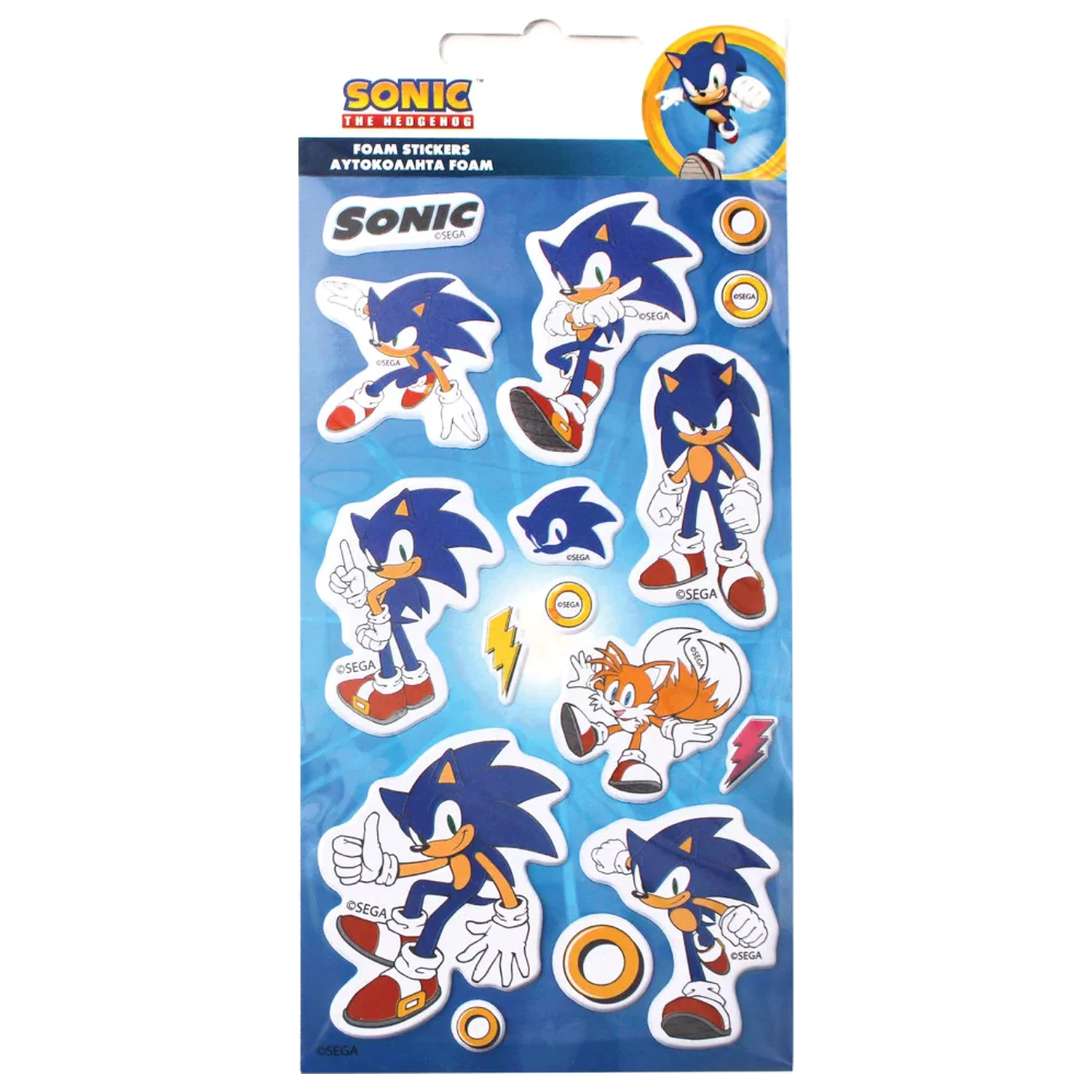 Sonic Thunder Puszysty Zestaw Naklejek z Gąbki zdjęcie produktu