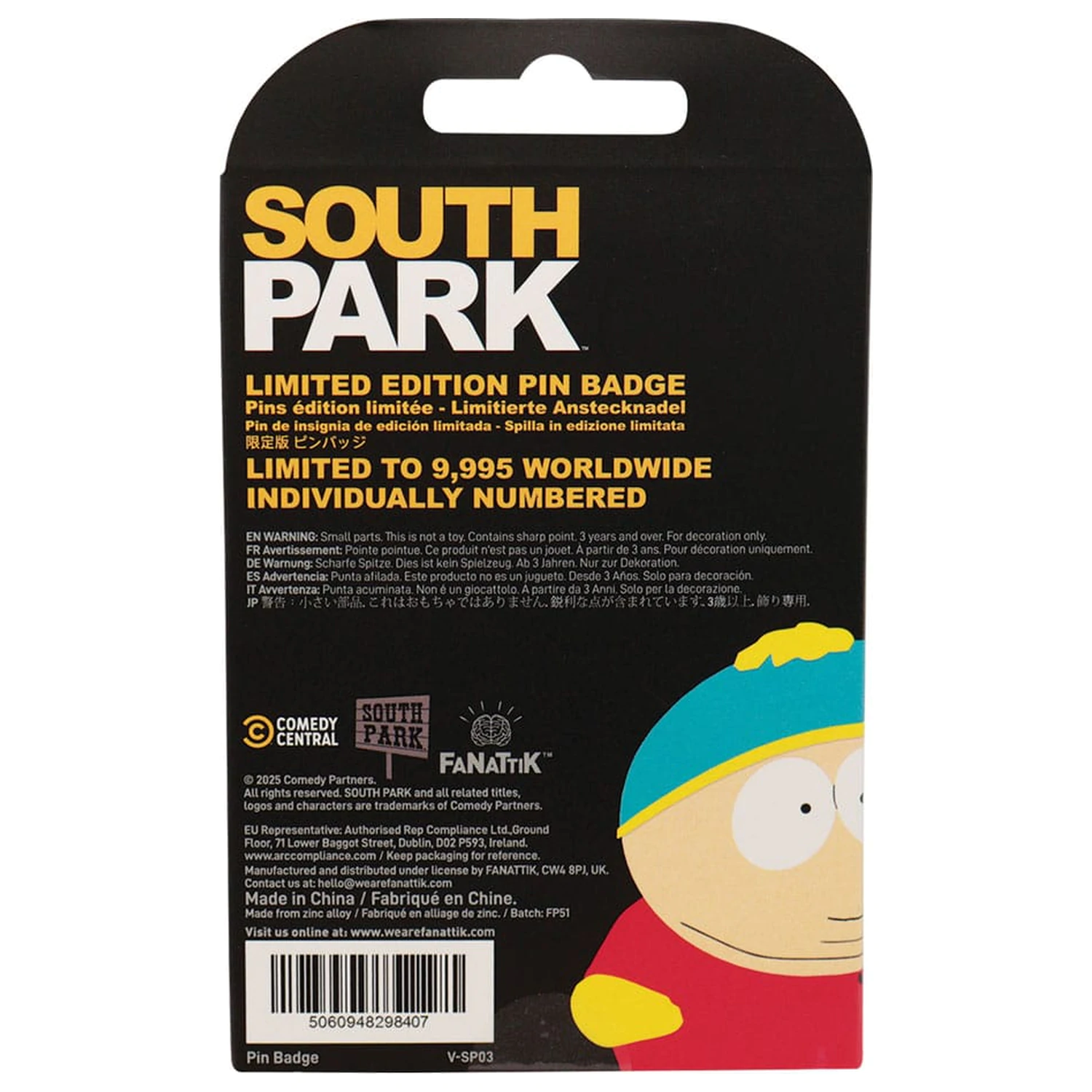 South Park Przypinka Cartman Police Edycja Limitowana zdjęcie produktu
