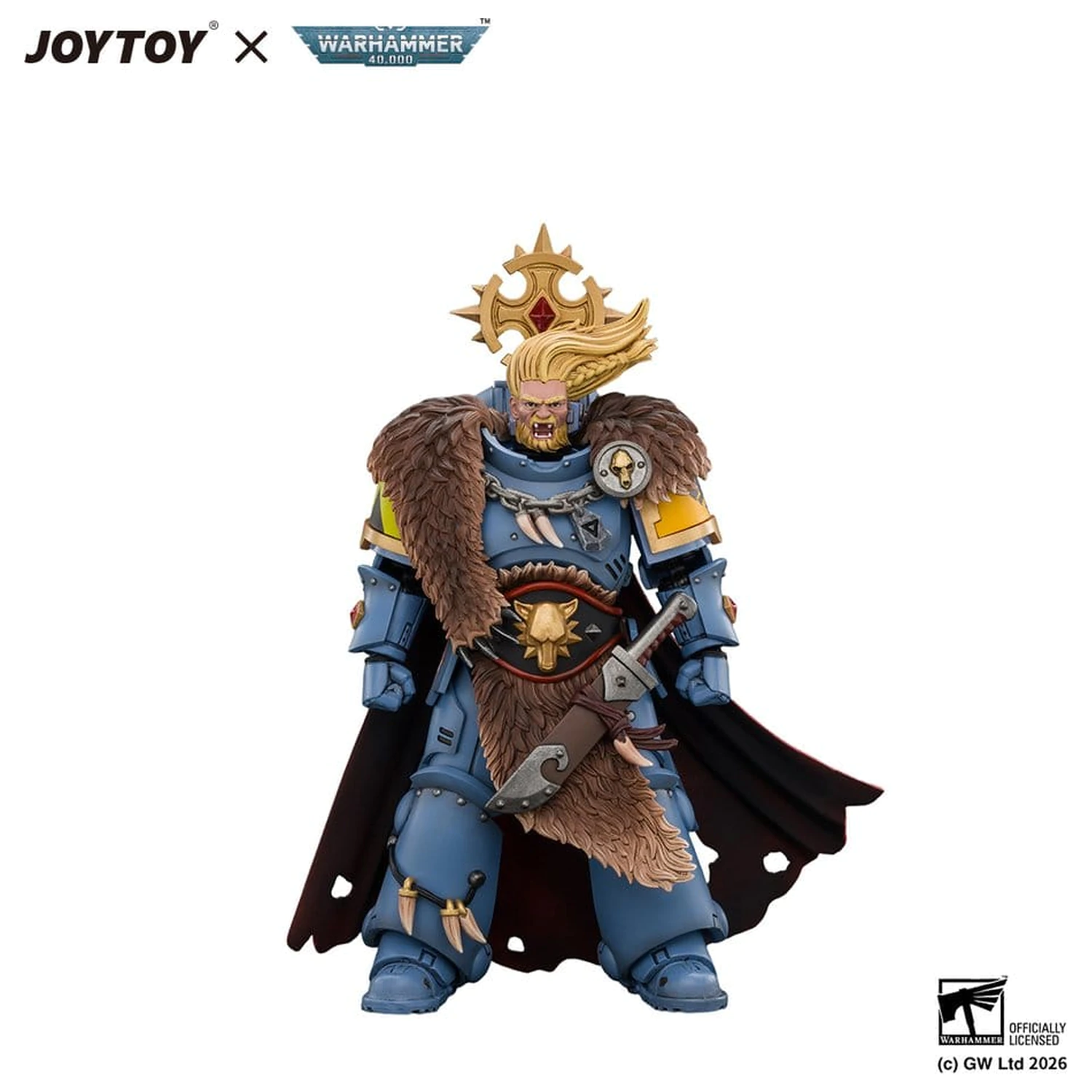 Figurka Space Marine Action Figure Space Wolves Wolf Guard Battle Leader 12 cm zdjęcie produktu