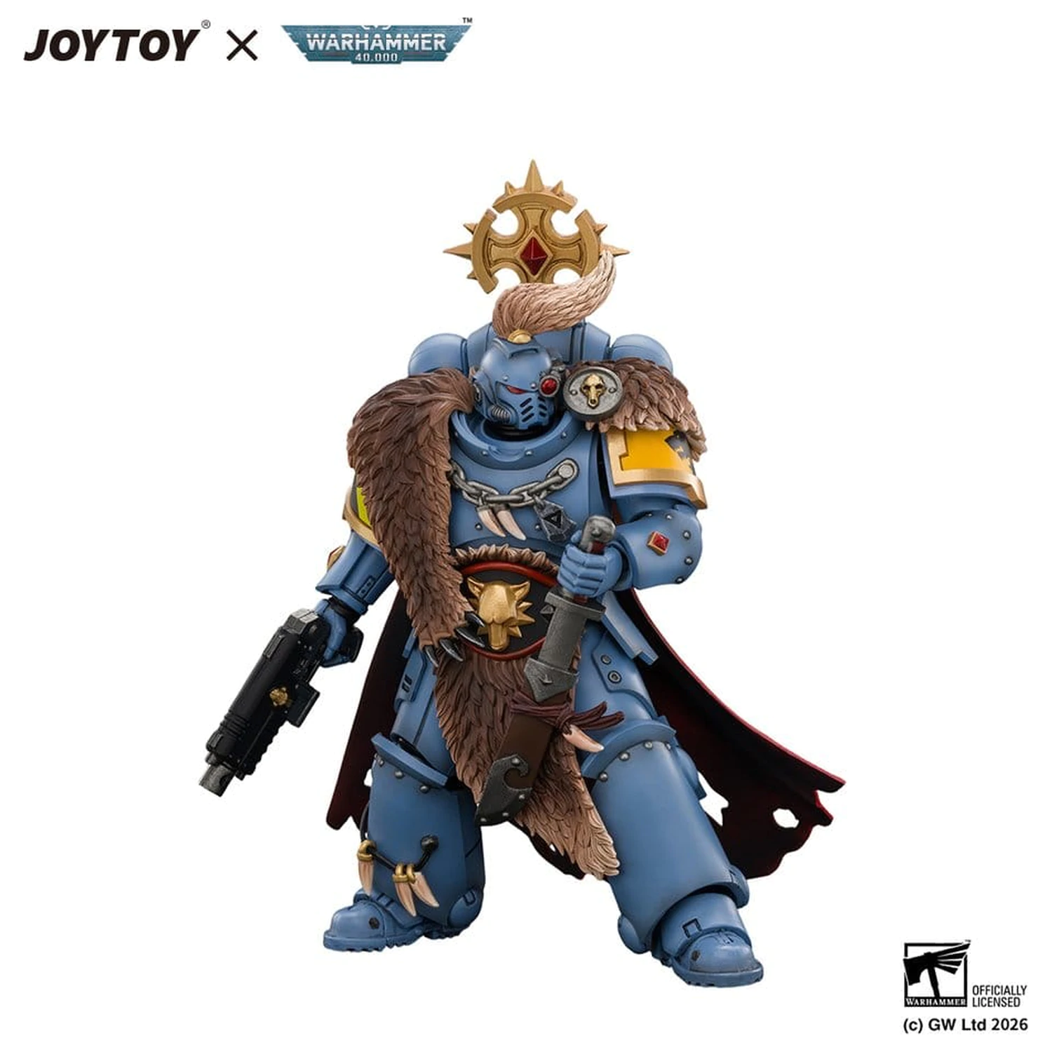 Figurka Space Marine Action Figure Space Wolves Wolf Guard Battle Leader 12 cm zdjęcie produktu