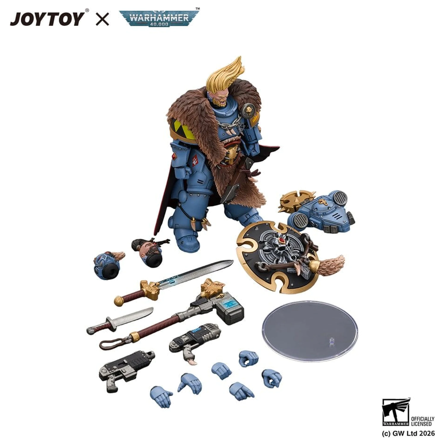 Figurka Space Marine Action Figure Space Wolves Wolf Guard Battle Leader 12 cm zdjęcie produktu