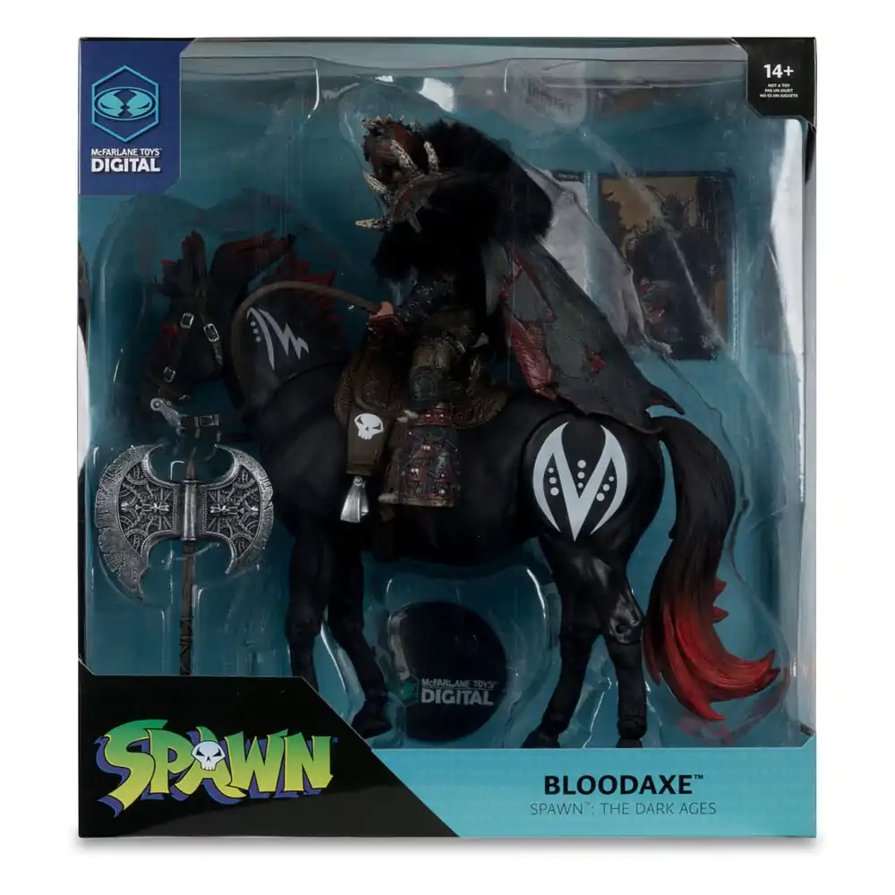 Spawn Action Figure 2-Pack Bloodaxe z koniem (Spawn: The Dark Ages) 18 cm zdjęcie produktu