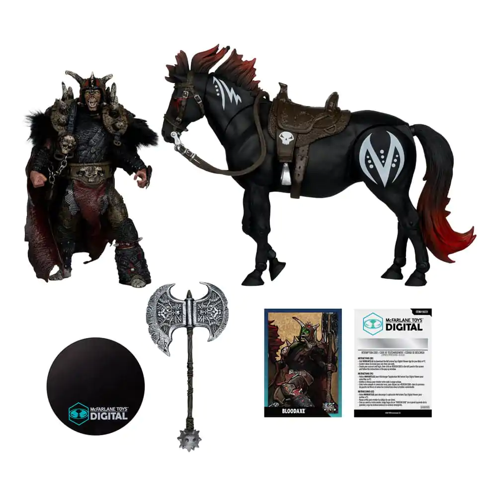 Spawn Action Figure 2-Pack Bloodaxe z koniem (Spawn: The Dark Ages) 18 cm zdjęcie produktu